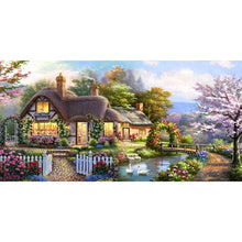 Load image into Gallery viewer, Garden Cottage-Full Drill Diamond Painting-100x50cm
