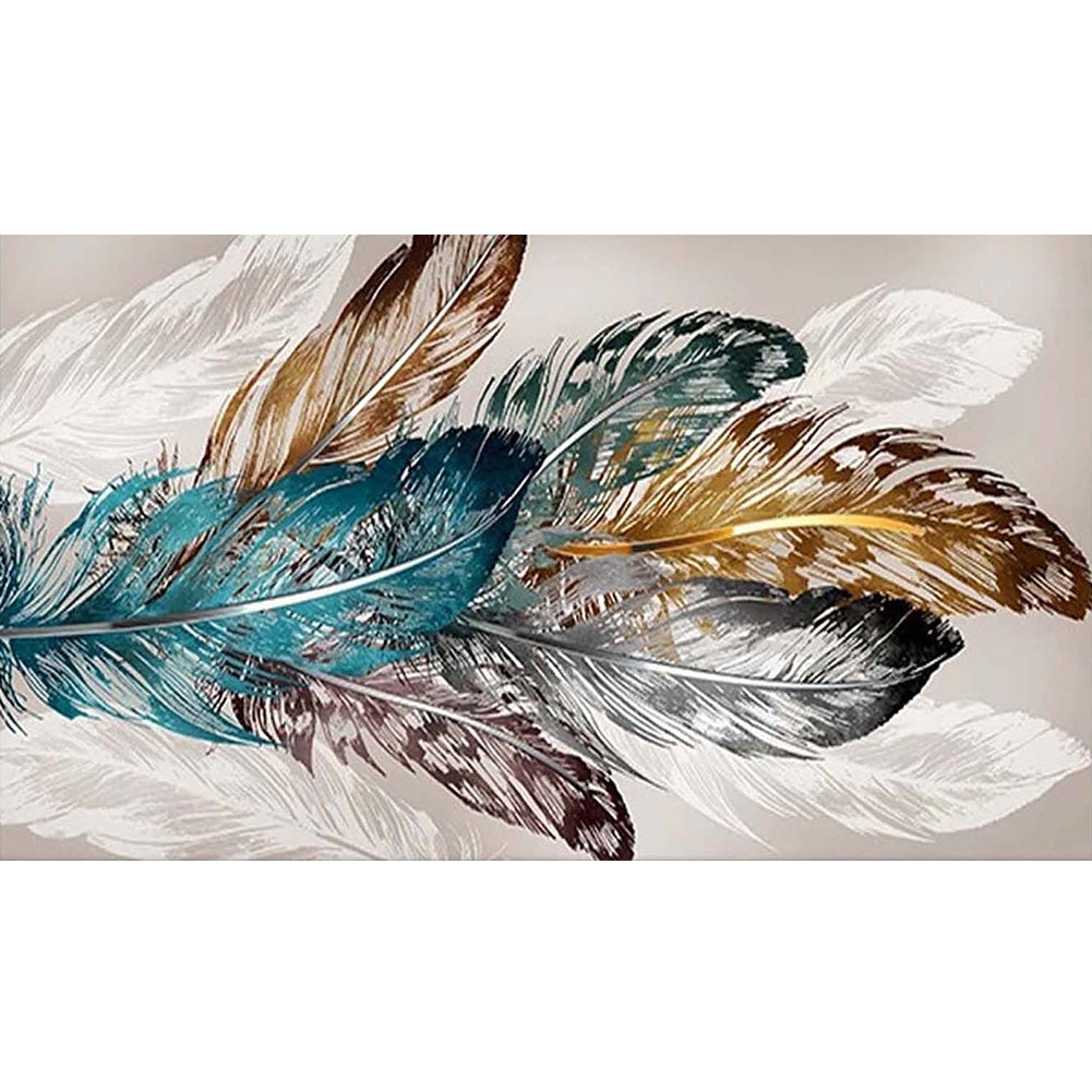 Feather-Full Drill Diamond Painting-80x40cm