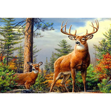 Load image into Gallery viewer, Deer In The Forest-Full Drill Diamond Painting
