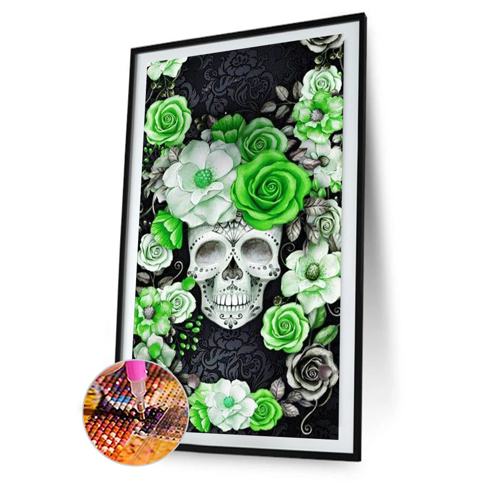 Diamond Painting - Vollrund - Totenkopf (40*80cm)