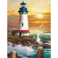 Load image into Gallery viewer, Lighthouse-Full Drill Diamond Painting
