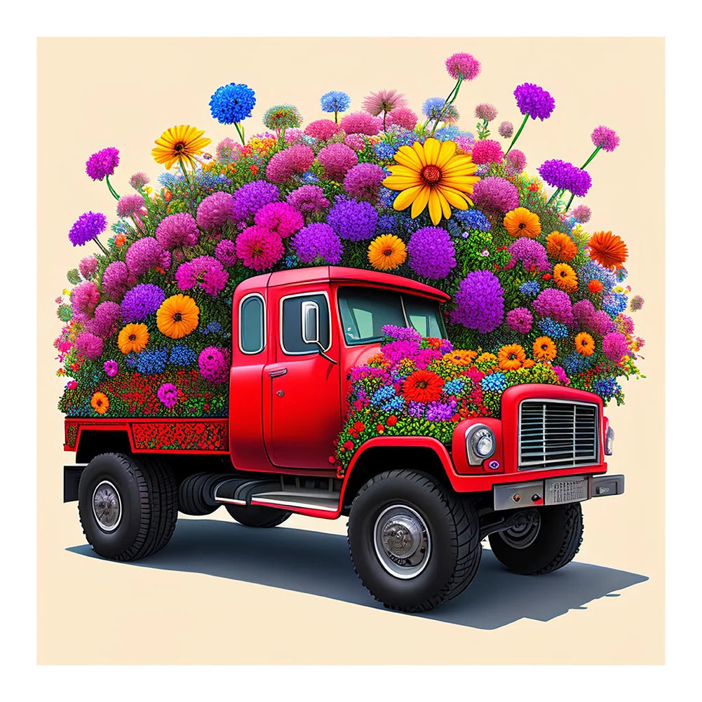 Flower Car-Full Drill Diamond Painting