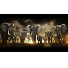 Load image into Gallery viewer, Elephant-Full Drill Diamond Painting-80x45cm
