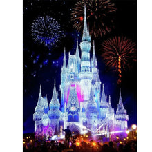 Load image into Gallery viewer, Castle And Fireworks-Full Drill Diamond Painting
