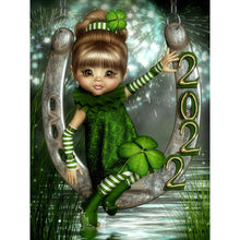 Load image into Gallery viewer, Lucky Four-Leaf Clover Doll-Full Drill Diamond Painting
