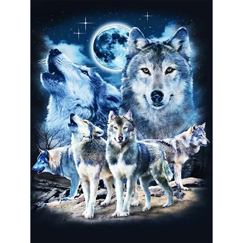 Wolf-Full Drill Diamond Painting