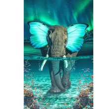 Load image into Gallery viewer, Butterfly Elephant-Full Drill Diamond Painting-40x70cm
