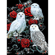 Load image into Gallery viewer, Rose Owl-Full Drill Diamond Painting
