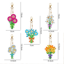 Load image into Gallery viewer, 5pcs Bouquet Double Sided Keychain
