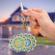 Load image into Gallery viewer, 8pcs Mandala Double Sided Keychain
