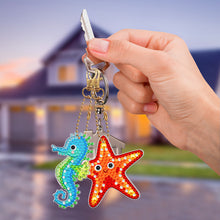 Load image into Gallery viewer, 5pcs Aquatic Creatures Double Sided Keychain
