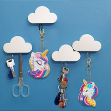 Load image into Gallery viewer, 8pcs Rainbow Horse Double Sided Keychain
