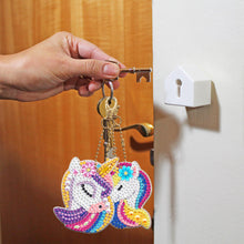 Load image into Gallery viewer, 8pcs Rainbow Horse Double Sided Keychain
