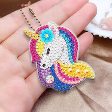 Load image into Gallery viewer, 8pcs Rainbow Horse Double Sided Keychain
