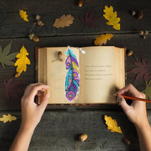 Load image into Gallery viewer, DIY Diamond Painting-Feather Bookmark
