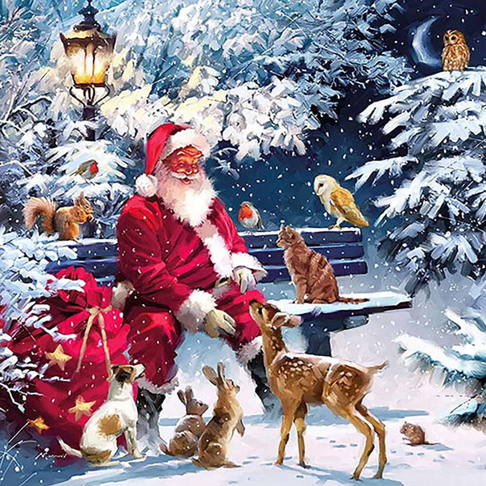 Christmas Santa Claus-Full Drill Diamond Painting