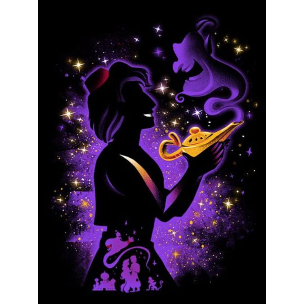 Silhouette Cartoon-Full Drill Diamond Painting