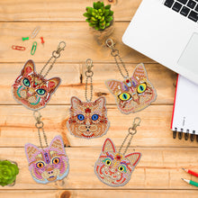 Load image into Gallery viewer, 5pcs Elf Cat Double Sided Keychain
