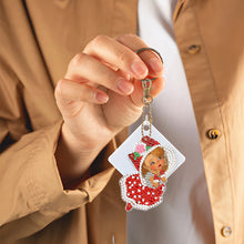 Load image into Gallery viewer, 6pcs Doll Double Sided Keychain
