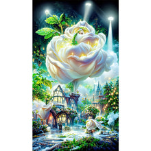 Load image into Gallery viewer, Rose Castle-Full Drill Diamond Painting-40x70CM
