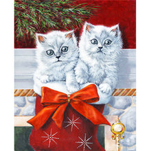 Load image into Gallery viewer, Two Cats-Full Drill Diamond Painting
