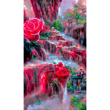 Load image into Gallery viewer, Dream Rose Waterfall-Full Drill Diamond Painting-40x70CM
