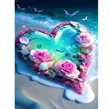 Load image into Gallery viewer, Dream Beach Love-Full Round Diamond Painting-30x40cm
