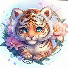 Load image into Gallery viewer, Flower Tiger-Full Drill Diamond Painting
