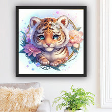 Load image into Gallery viewer, Flower Tiger-Full Drill Diamond Painting
