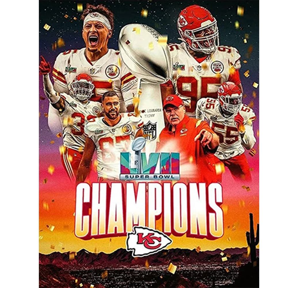 Kansas City Chiefs NFL-Full Drill Diamond Painting-50x60cm