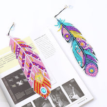 Load image into Gallery viewer, DIY Diamond Painting-Feather Bookmark
