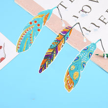 Load image into Gallery viewer, DIY Diamond Painting-Feather Bookmark
