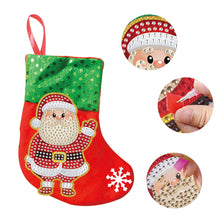 Load image into Gallery viewer, DIY Diamond Painting-3pcs Christmas stocking pendants
