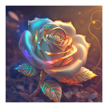 Load image into Gallery viewer, Colored Gold Leaf Rose-Full Drill Diamond Painting
