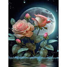 Load image into Gallery viewer, Moonlight Rose-Full Drill Diamond Painting
