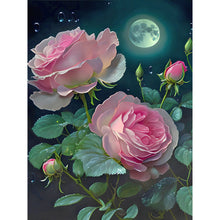 Load image into Gallery viewer, Moonlight Rose-Full Drill Diamond Painting
