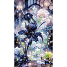 Load image into Gallery viewer, Black Rose-Full Drill Diamond Painting-40x70cm
