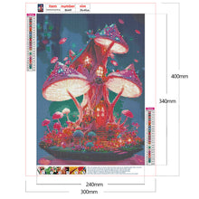 Load image into Gallery viewer, Dream Mushroom House-Full Round Drill Diamond Painting-30x40cm
