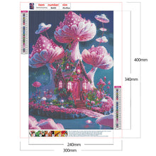 Load image into Gallery viewer, Dream Mushroom House-Full Round Drill Diamond Painting-30x40cm
