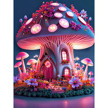 Load image into Gallery viewer, Dream Mushroom House-Full Round Drill Diamond Painting-30x40cm
