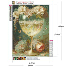 Load image into Gallery viewer, Flower Goblet-Full Round Drill Diamond Painting-30x40cm
