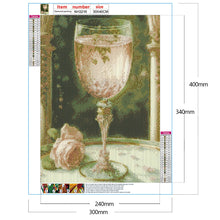 Load image into Gallery viewer, Flower Goblet-Full Round Drill Diamond Painting-30x40cm
