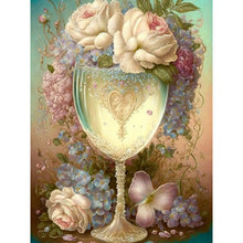 Load image into Gallery viewer, Flower Goblet-Full Round Drill Diamond Painting-30x40cm
