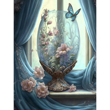 Load image into Gallery viewer, Flower Goblet-Full Round Drill Diamond Painting-30x40cm
