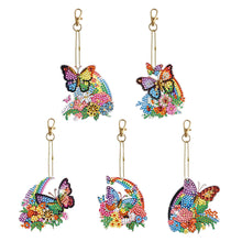 Load image into Gallery viewer, 6pcs/Set-Butterfly/Wing-Double Side Drill-Diamond Keychain
