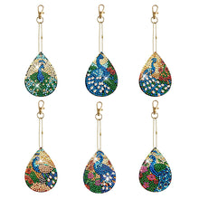 Load image into Gallery viewer, 6pcs/sets-Flower/Beauty-Double Side Drill-Diamond Keychain
