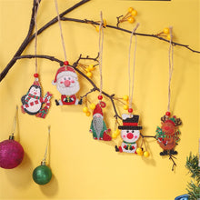 Load image into Gallery viewer, 5pcs/set Double Sided Christmas DIY Diamond Painting  Hanging Pendant Trees Decoration
