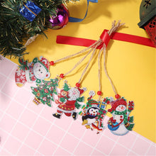 Load image into Gallery viewer, 5pcs/set Double Sided Christmas DIY Diamond Painting  Hanging Pendant Trees Decoration
