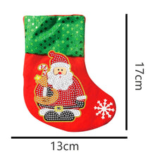 Load image into Gallery viewer, DIY Diamond Painting-3pcs Christmas stocking pendants
