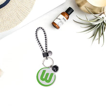 Load image into Gallery viewer, 1pcs football VfL Wolfsburg double-sided - 5D DIY craft keychain
